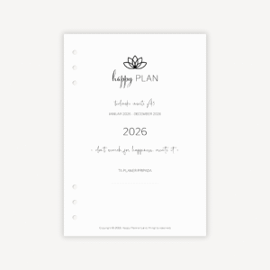 AGENDA • 2026 Tedenski inserti